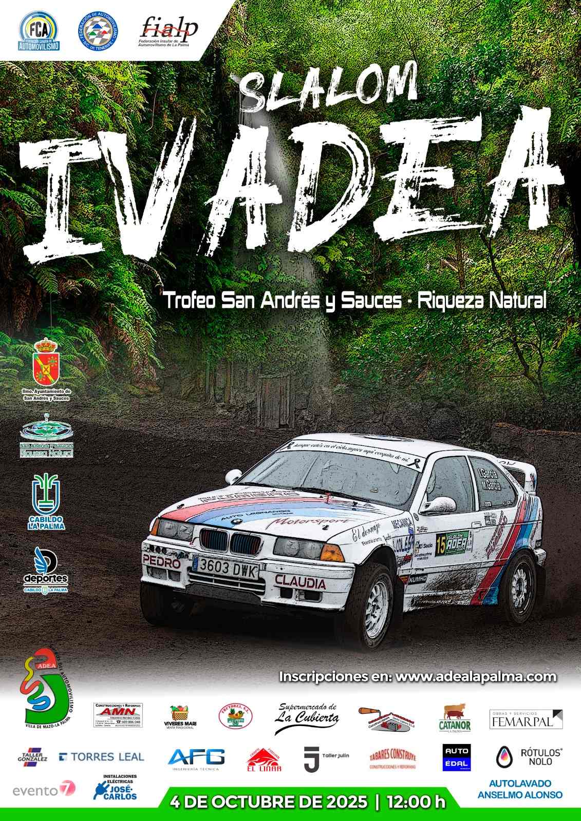 IV SLALOM ADEA - TROFEO SAN ANDRÉS Y SAUCES - RIQUEZA NATURAL  - Inscríbete