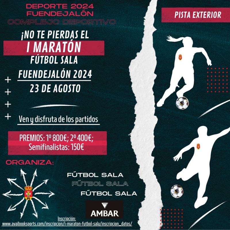 I MARATÓN FÚTBOL SALA FUENDEJALON 2024 - Inscriu-te