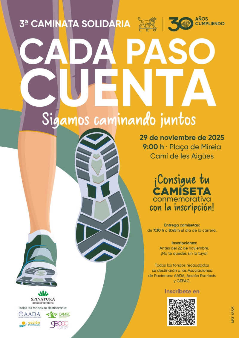 CAMINATA LEO PHARMA. 3KM / 5KM / 10KM - 2025 - Inscríbete