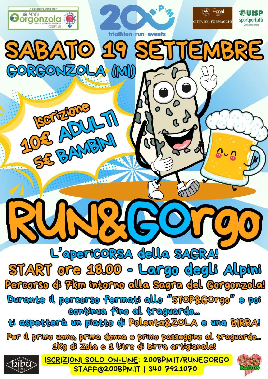 RUN&GORGO - Iscriviti