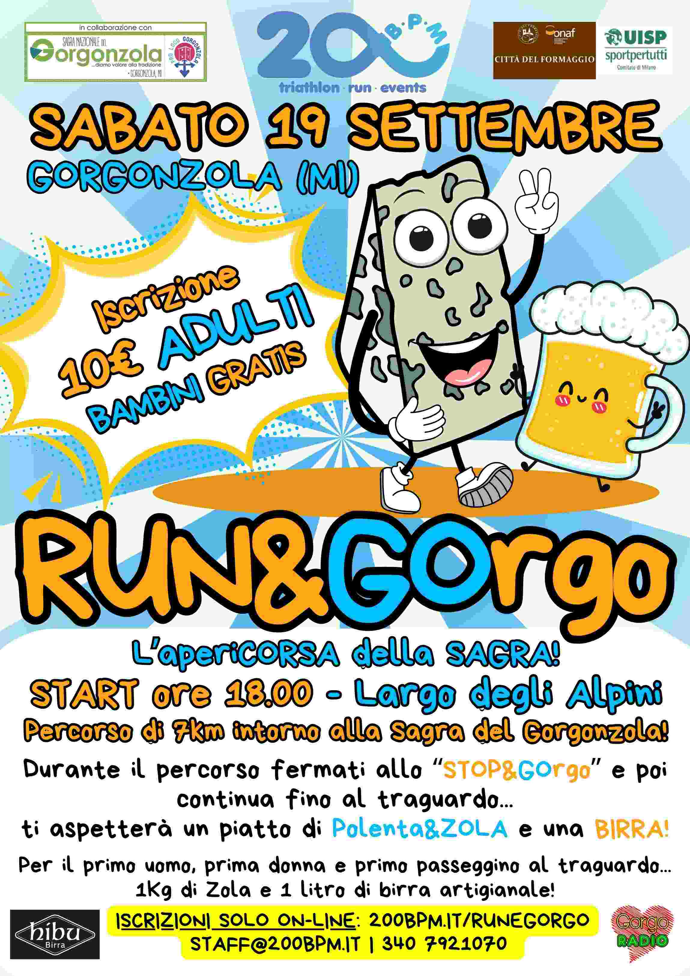RUN&GORGO 2026 - Iscriviti