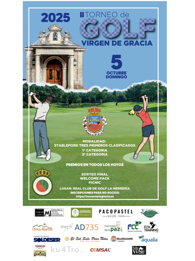 II TORNEO DE GOLF VIRGEN DE GRACIA - Inscríbete