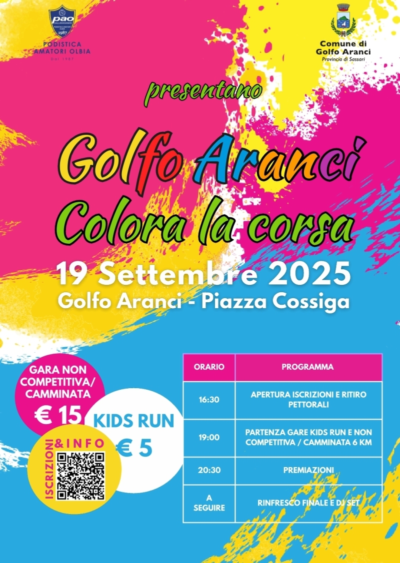 GOLFO ARANCI COLORA LA CORSA - Inscris-toi