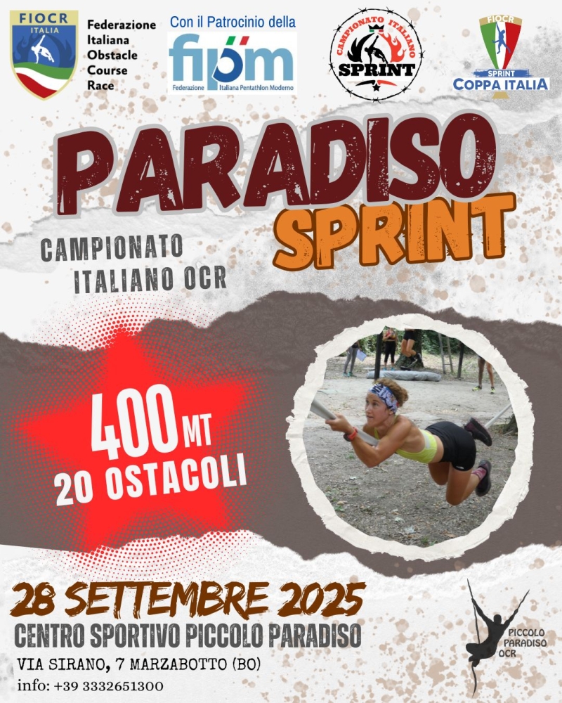 PARADISO SPRINT - Iscriviti
