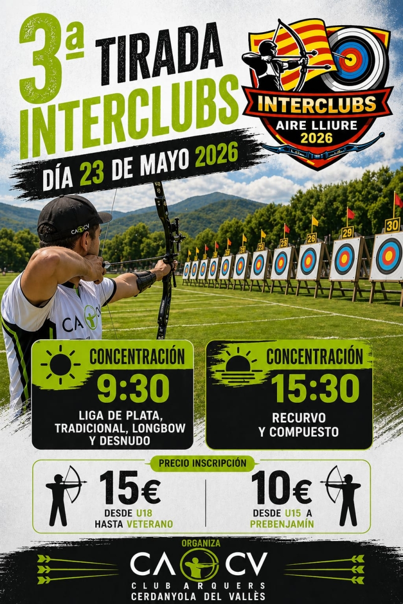 3ª TIRADA AIRE LLIURE INTERCLUBS 2026 - Prijava