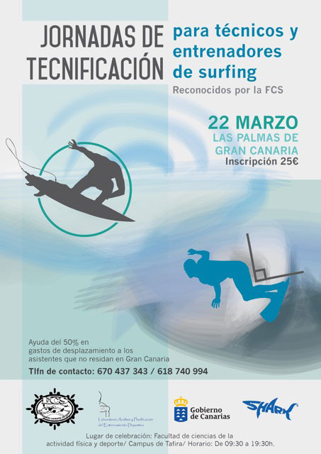 1AS JORNADAS DE TECNIFICACIÓN PARA ENTRENADORES Y TÉCNICOS SURF - Inscris-toi