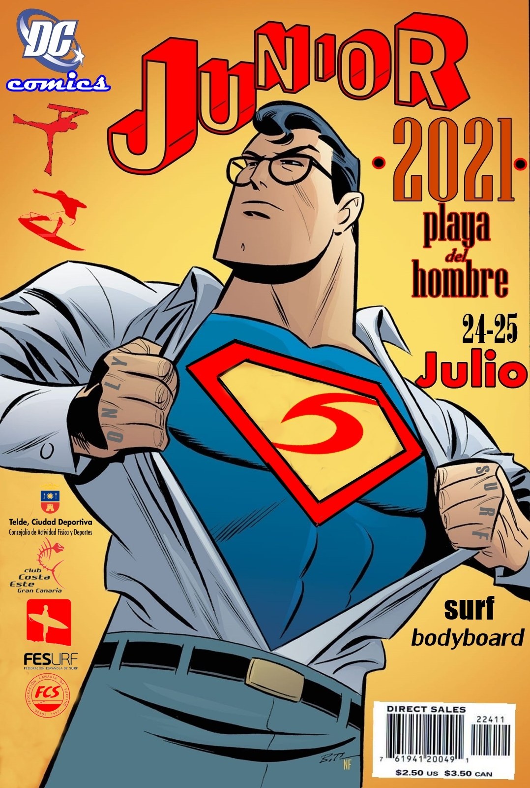 CAMPEONATO PROMESAS SURF Y BODYBOARD PLAYA DE EL HOMBRE 2021 - NO FEDERADOS - Inscríbete