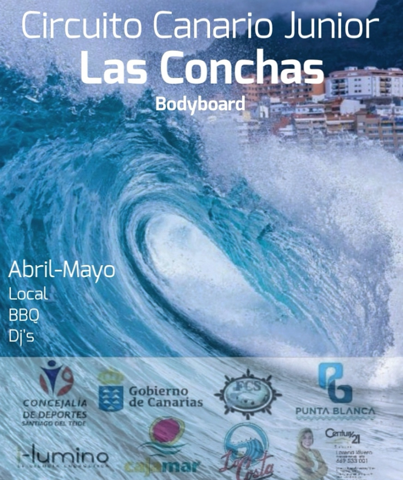 CIRCUITO CANARIO  JUNIOR LAS CONCHAS BODYBOARD 2021 - Inscríbete