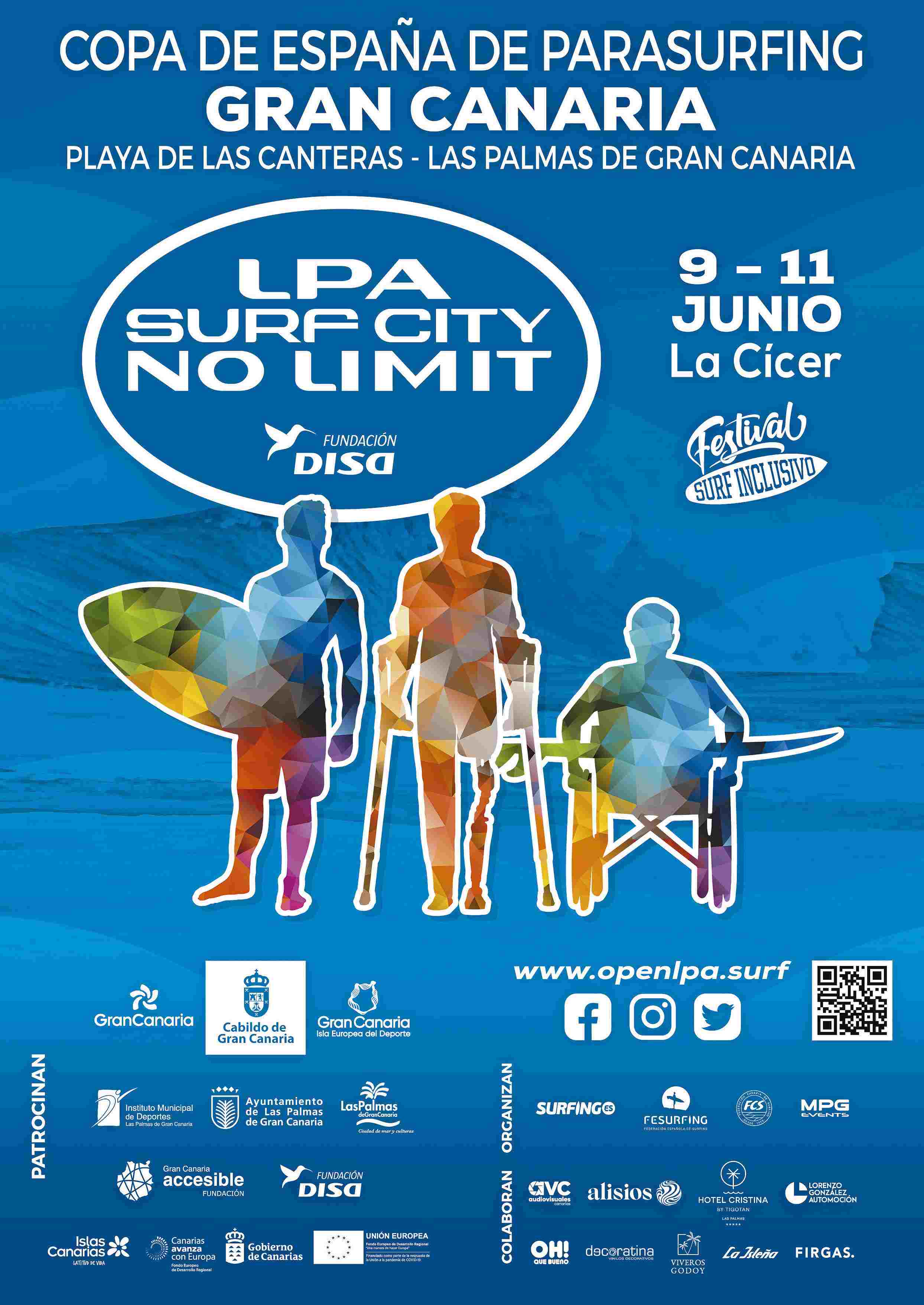 SURFING ADAPTADO LPA SURF CITY NO LIMIT FUNDACIÓN DISA  - NO FEDERADOS PENINSULARES IMPRESCINDIBLE LICENCIA - Inscris-toi