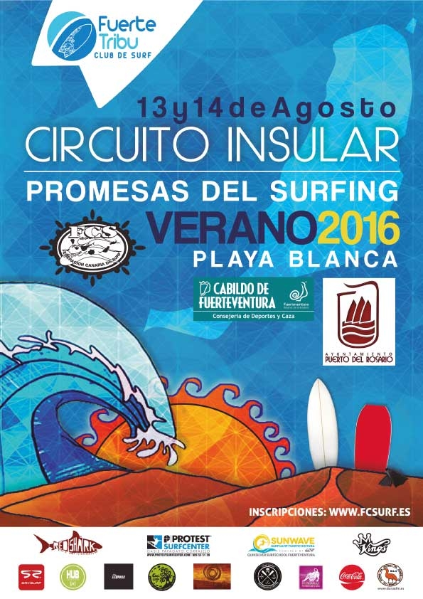 CIRCUITO CANARIO DE SURFING JUNIOR VALEDERO II PRUEBA INSULAR FTV 2016 - Inscriu-te
