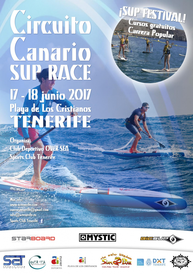 CIRCUITO CANARIO SUP RACE 2017 + FESTIVAL DE SUP LOS CRISTIANOS - Inscriu-te