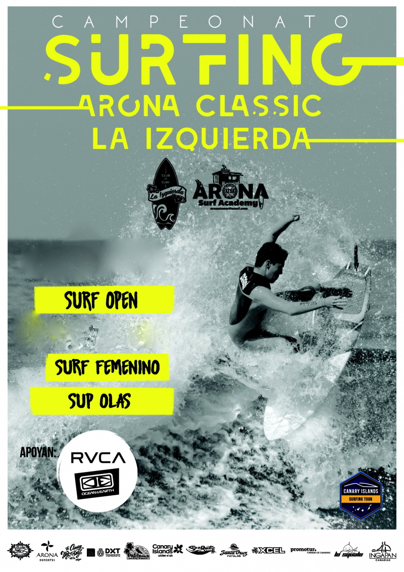  CANARY ISLAND TOUR - CAMPEONATO DE SURFING ARONA   - Inskriba zaitez