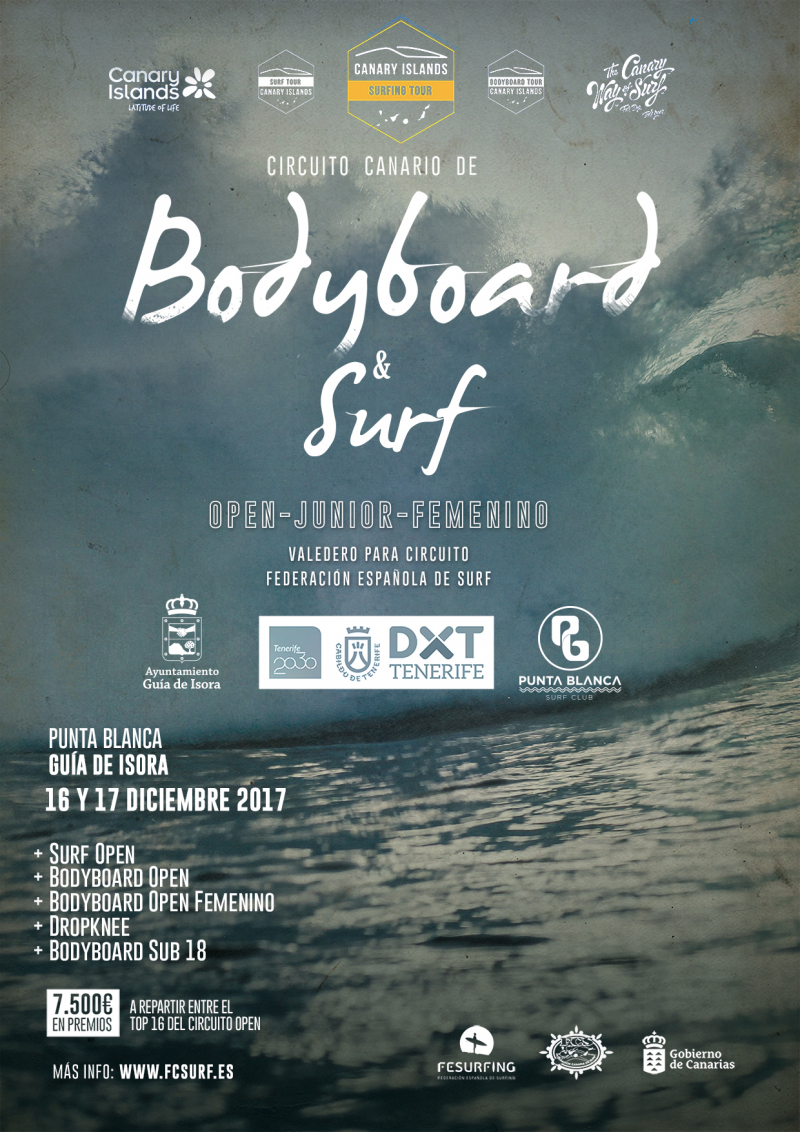CAMPEONATO BODYBOARD PUNTA BLANCA CIRCUITO CANARIO BODYBOARD CIRCUITO NACIONAL BODYBOARD - Inscreva-se