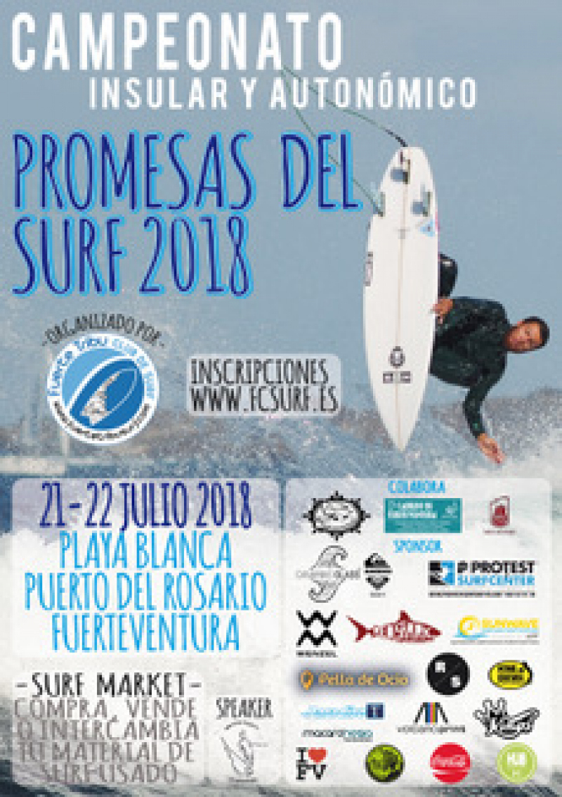 CAMPEONATO INSULAR Y AUTONOMICO PROMESAS DEL SURF PLAYA BLANCA 2018  FUERTEVENTURA  - Register