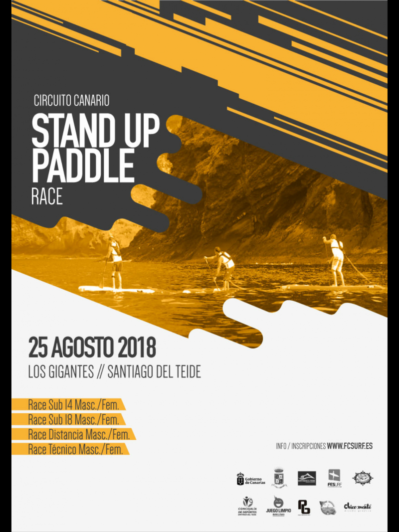 RACE STAND UP PADDLE LOS GIGANTES-SANTIAGO DEL TEIDE-PB  - 2018 - Prijava