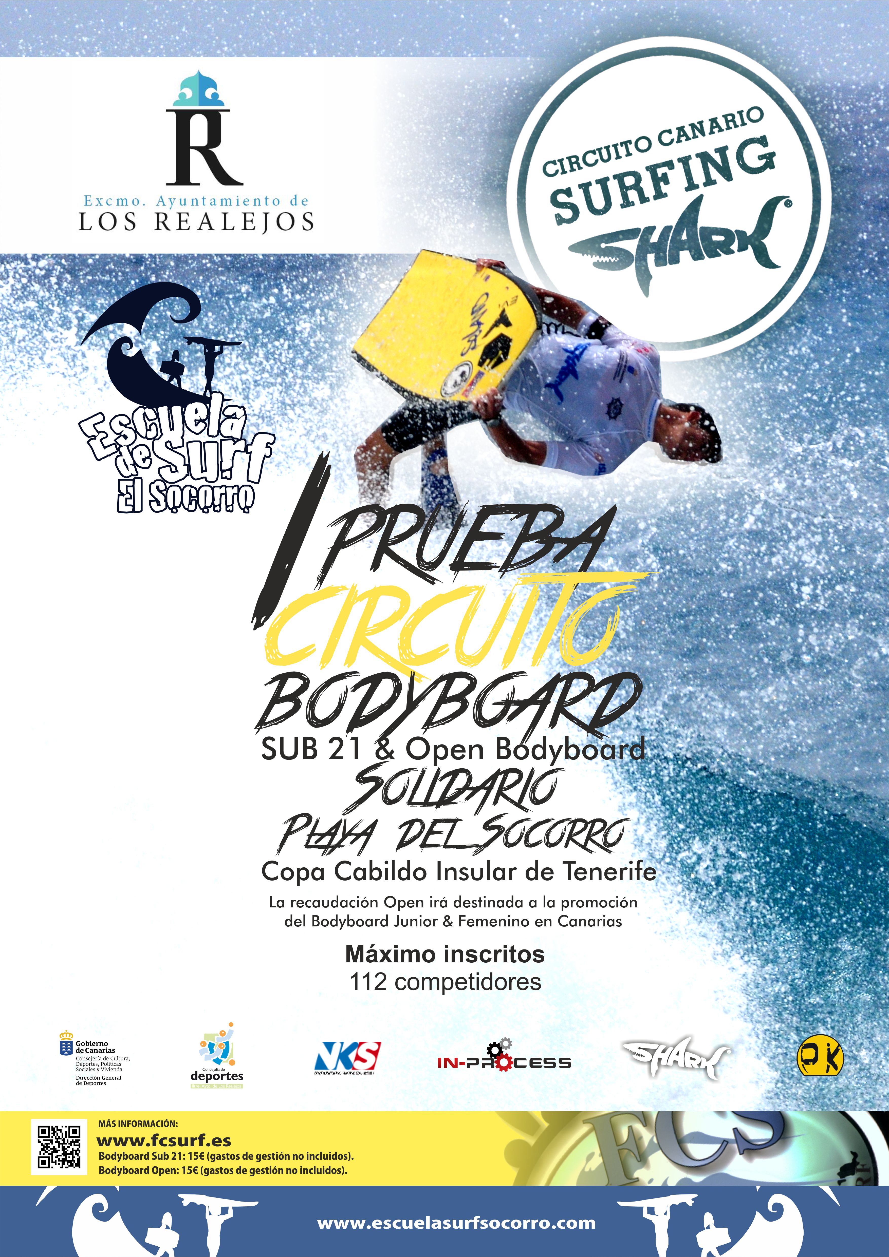 I PRUEBA CIRCUITO CANARIO DE SURFING SHARK-BODYBOARD SUB 21 - Register