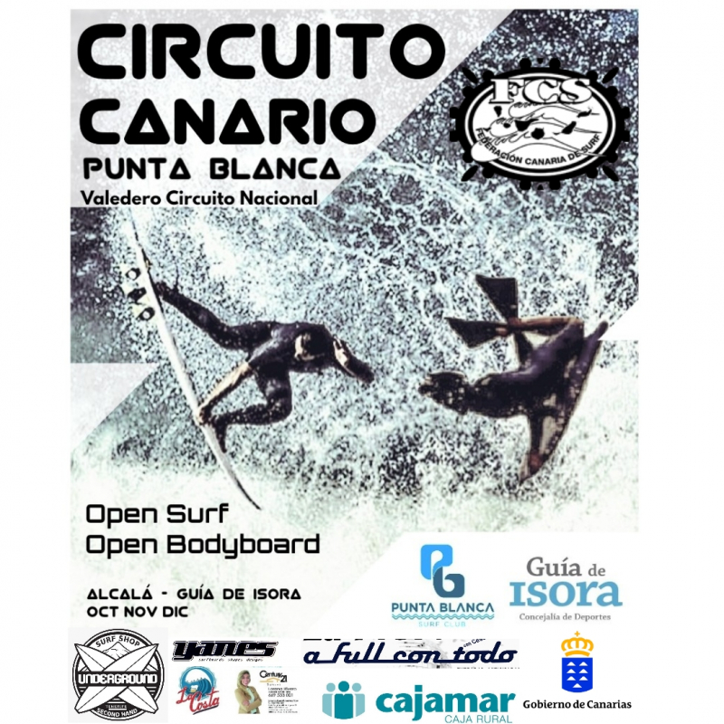 CAMPEONATO BODYBOARD PUNTA BLANCA CIRCUITO CANARIO BODYBOARD CIRCUITO NACIONAL BODYBOARD  - Register