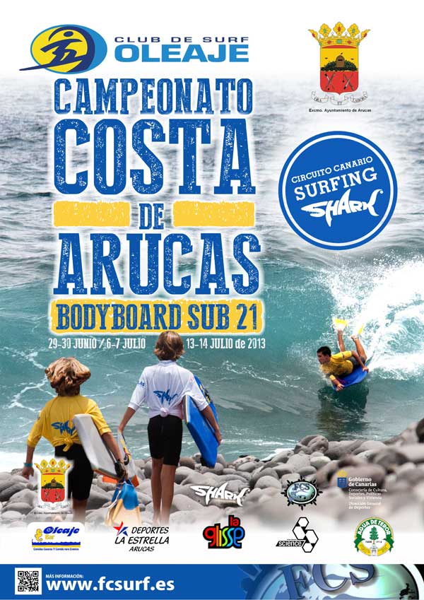 CIRCUITO CANARIO DE SURFING SHARK 2013 - CAMPEONATO COSTA DE ARU - Prijava