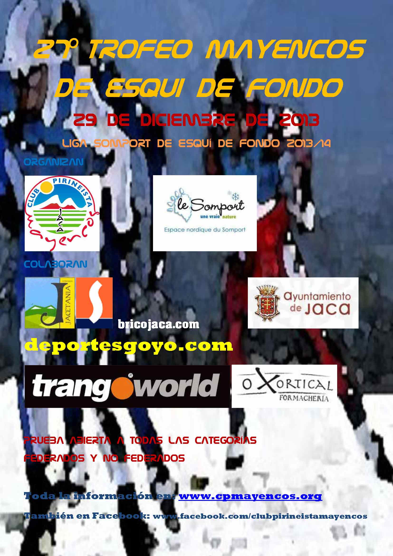 27º TROFEO APERTURA MAYENCOS DE ESQUÍ DE FONDO - Zur Anmeldung