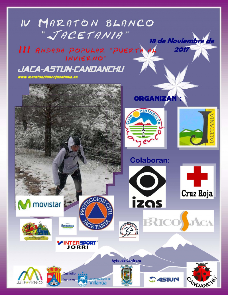 4º MARATÓN BLANCO JACETANIA Y TERCERA ANDADA POPULAR PUERTA AL INVIERNO - Inscríbete