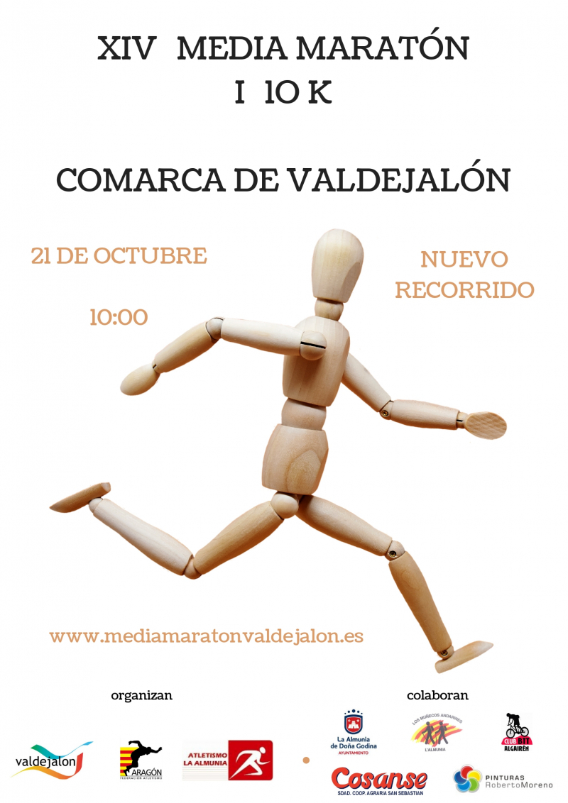 XIV MEDIA MARATÓN - 10K COMARCA DE VALDEJALÓN  - Inscríbete