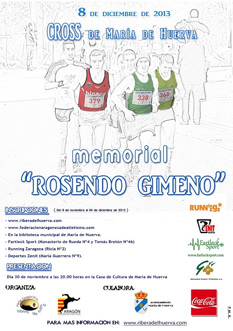 CROSS MEMORIAL ROSENDO GIMENO. MARÍA DE HUERVA 2013 - Inscríbete