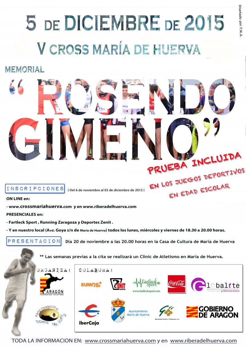 CROSS MARIA DE HUERVA. MEMORIAL ROSENDO GIMENO 2015 - Inscríbete