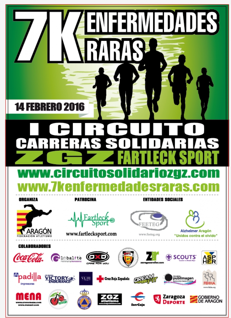 7K ENFERMEDADES RARAS - CIRCUITO SOLIDARIO ZGZ FARTLECK SPORT - Inscríbete