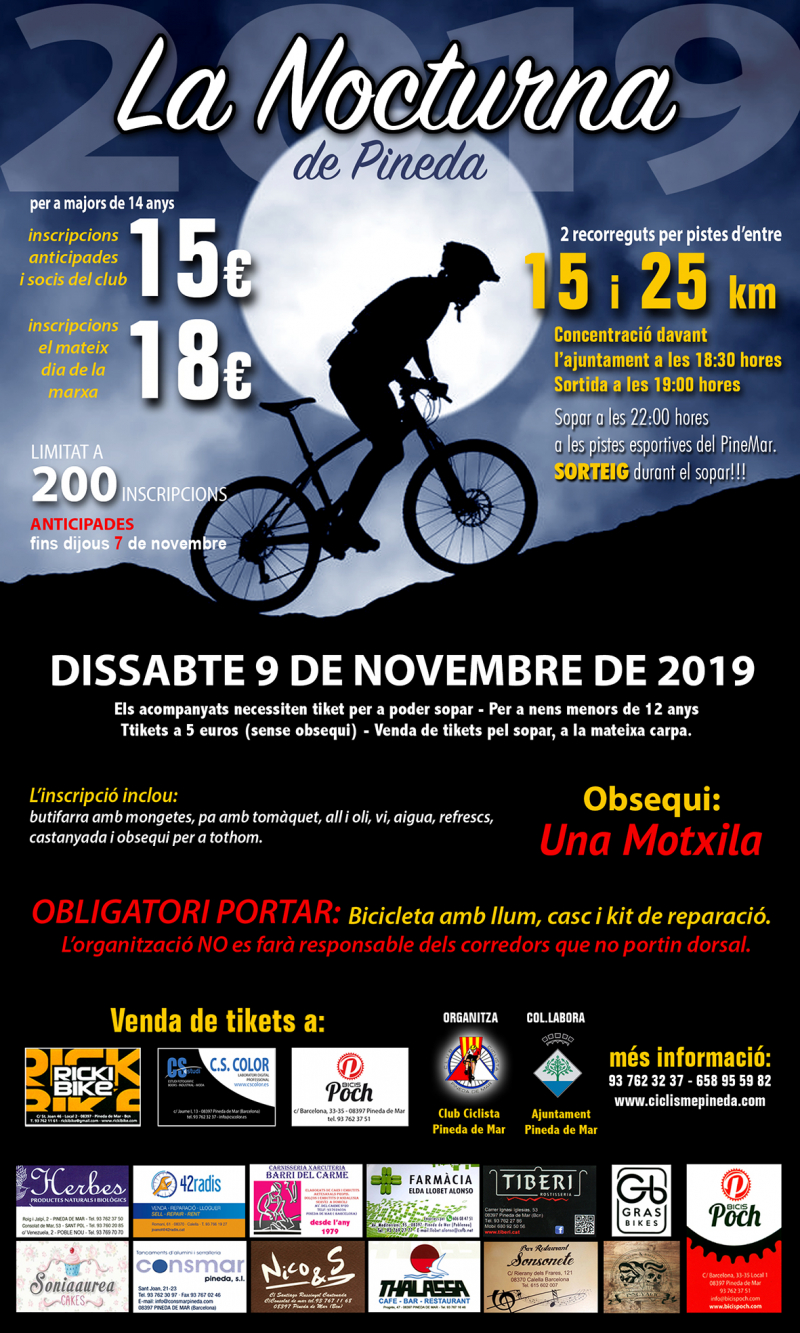 LA NOCTURNA DE PINEDA - Inskriba zaitez