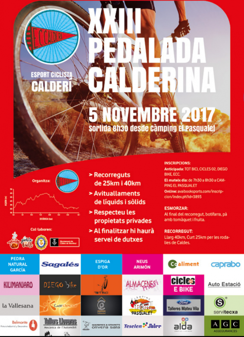XXIII PEDALADA CALDERINA - Inscríbete