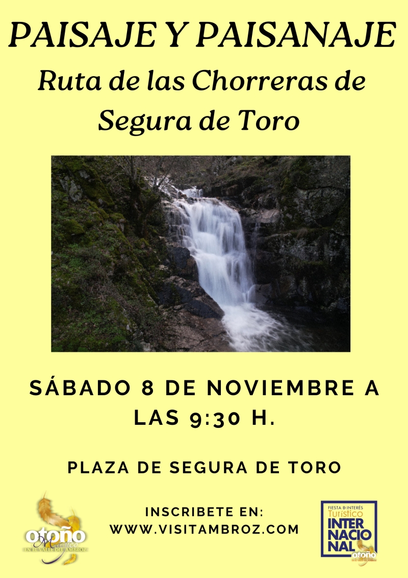 PAISAJE Y PAISANAJE. RUTA DE LAS CHORRERAS DE SEGURA DE TORO - Register
