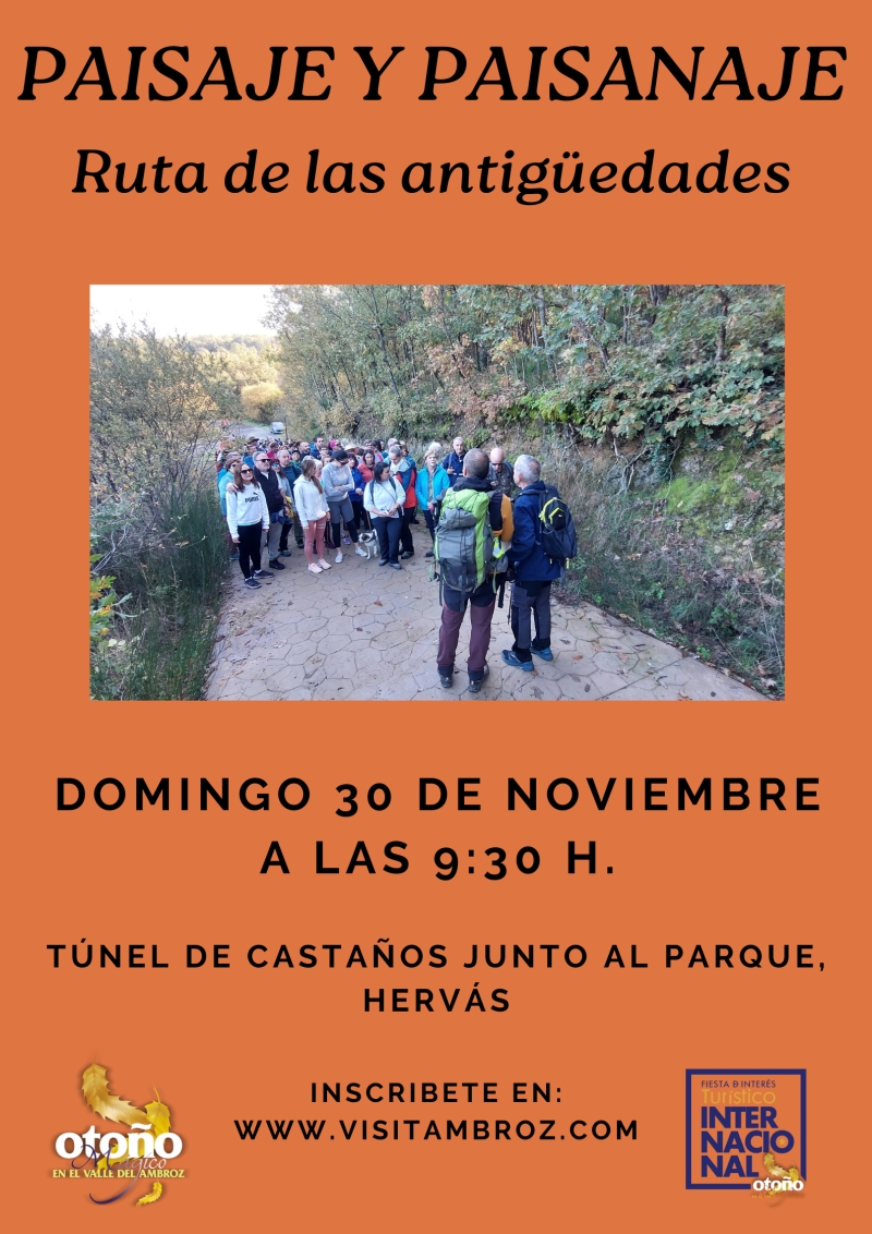 PAISAJE Y PAISANAJE. RUTA DE LAS ANTIGÜEDADES - COPIA - Inscríbete