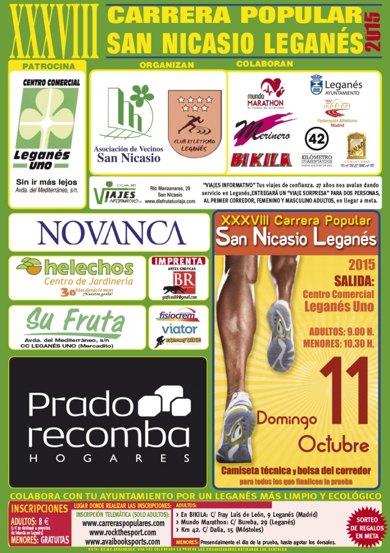 XXXVIII CARRERA POPULAR DE SAN NICASIO - Iscriviti