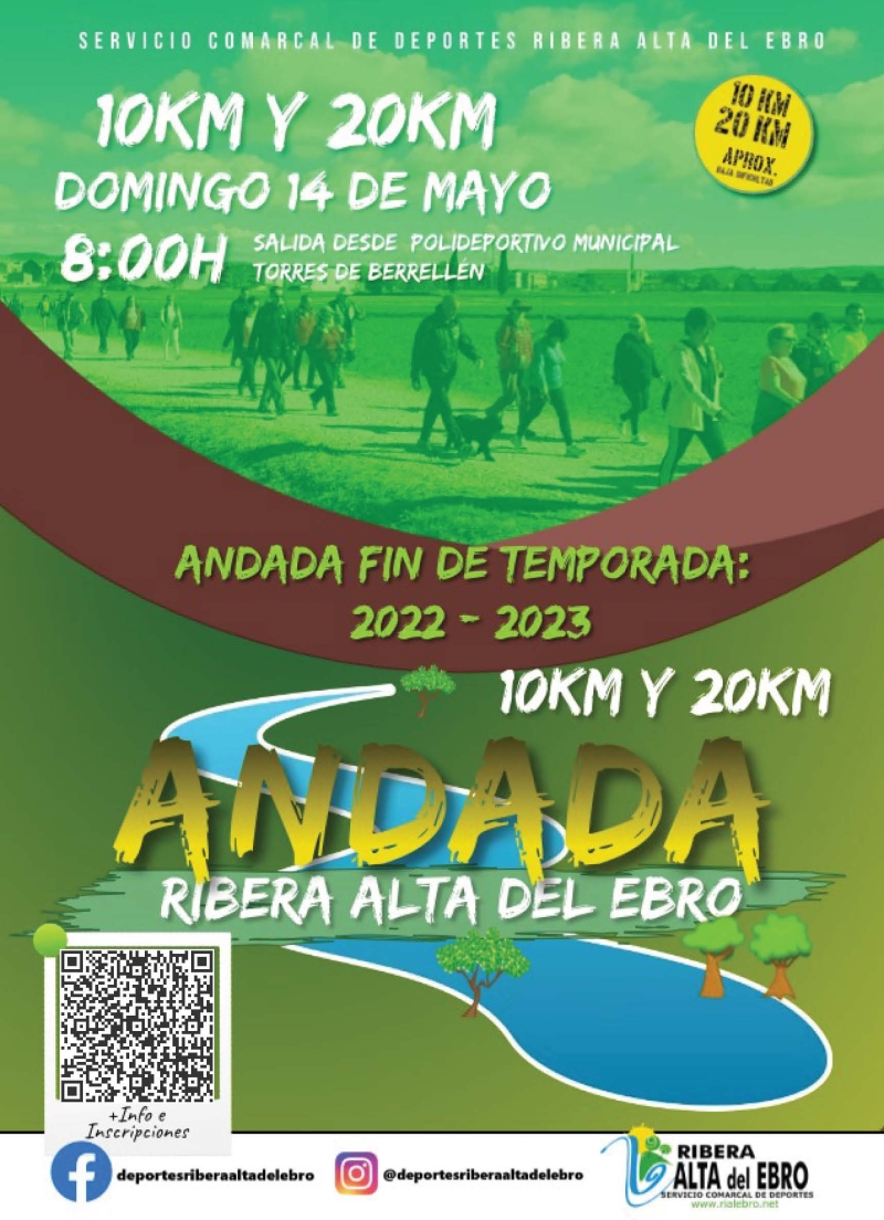 ANDADA FINAL DE CIRCUITO DE ANDADAS PRIMAVERA RIBERA ALTA DEL EBRO 2023. - Inscris-toi
