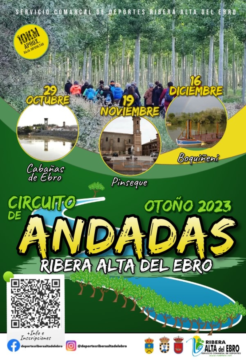 CIRCUITO DE ANDADAS OTOÑO RIBERA ALTA DEL EBRO 2023 - Inscríbete