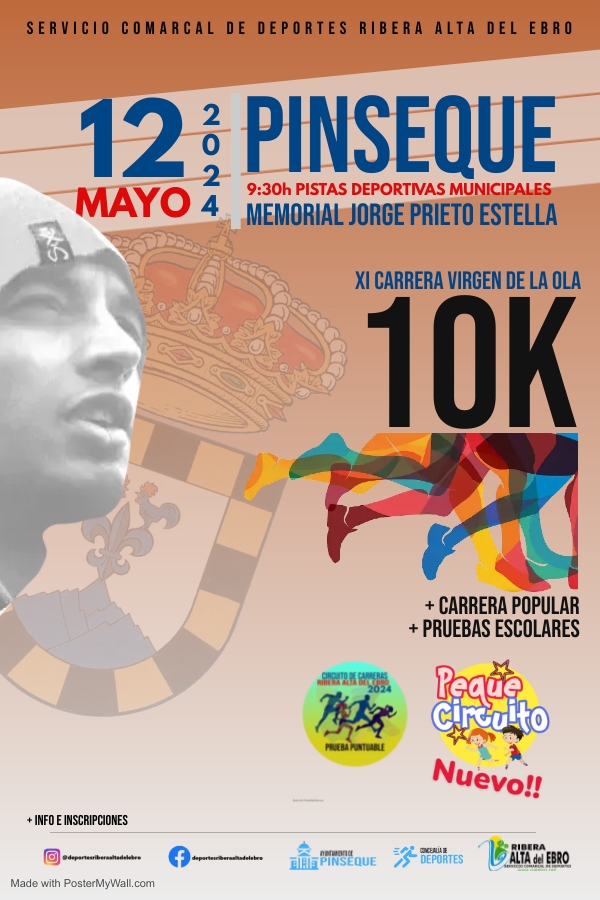 XI CARRERA POPULAR VIRGEN DE LA OLA. MEMORIAL JORGE PRIETO ESTELLA. PINSEQUE - Inscríbete