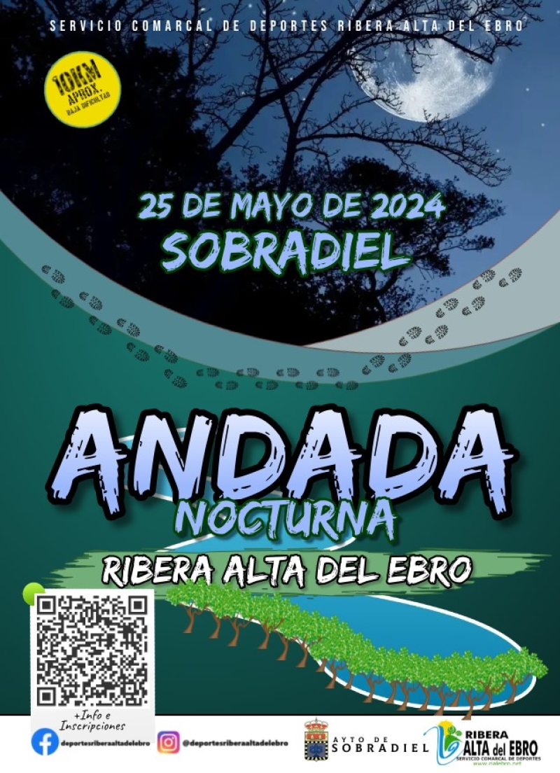 ANDADA NOCTURNA RIBERA ALTA DEL EBRO 2024 - Prijava