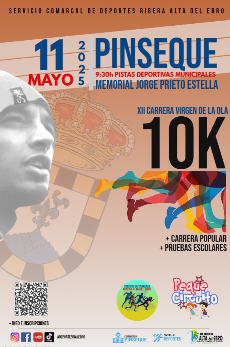 XII CARRERA POPULAR VIRGEN DE LA OLA. MEMORIAL JORGE PRIETO ESTELLA. PINSEQUE - Inscríbete