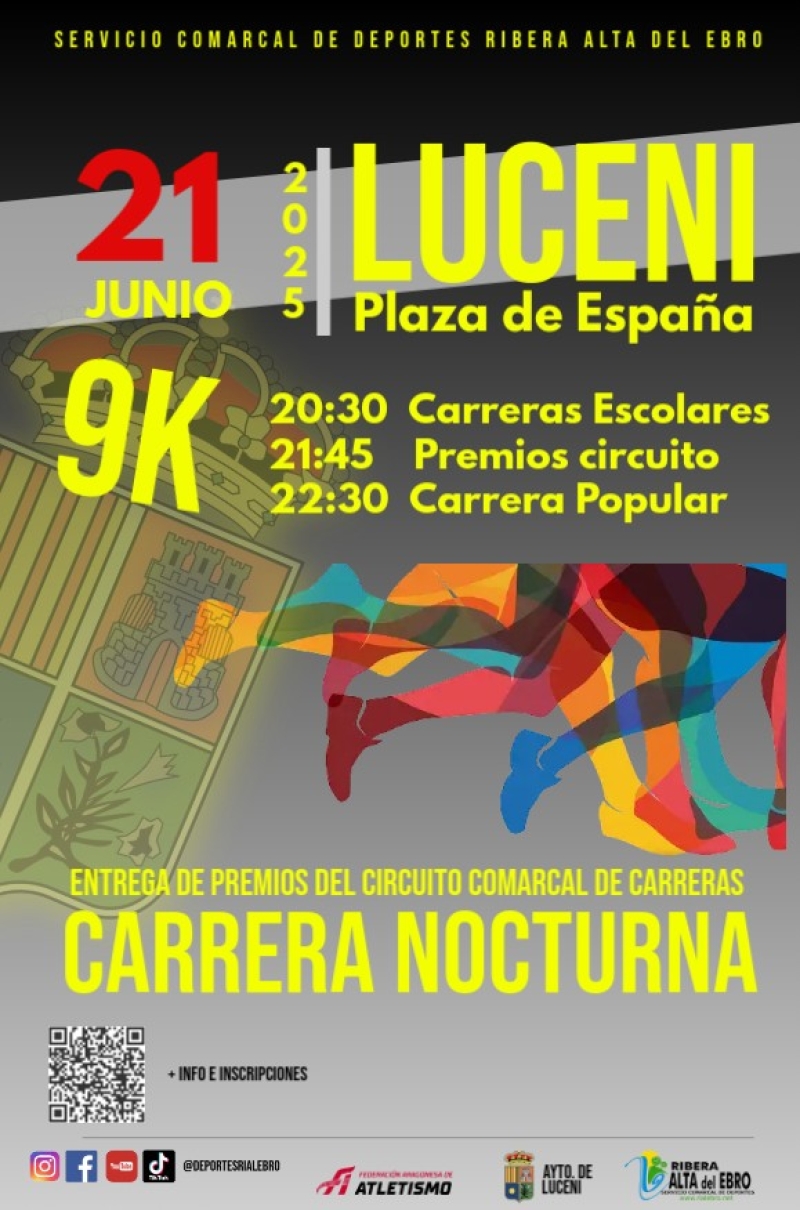 CARRERA NOCTURNA DE LUCENI - Inscríbete
