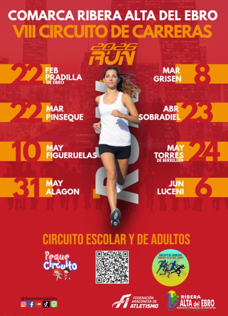 VIII CIRCUITO DE CARRERAS RIBERA ALTA DEL EBRO 2026 - Inscríbete