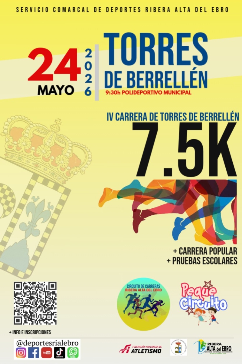 IV CARRERA TORRES DE BERRELLÉN - Inscríbete