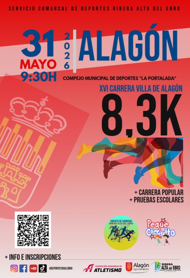 XVI CARRERA POPULAR VILLA DE ALAGÓN 2026 - Inscríbete