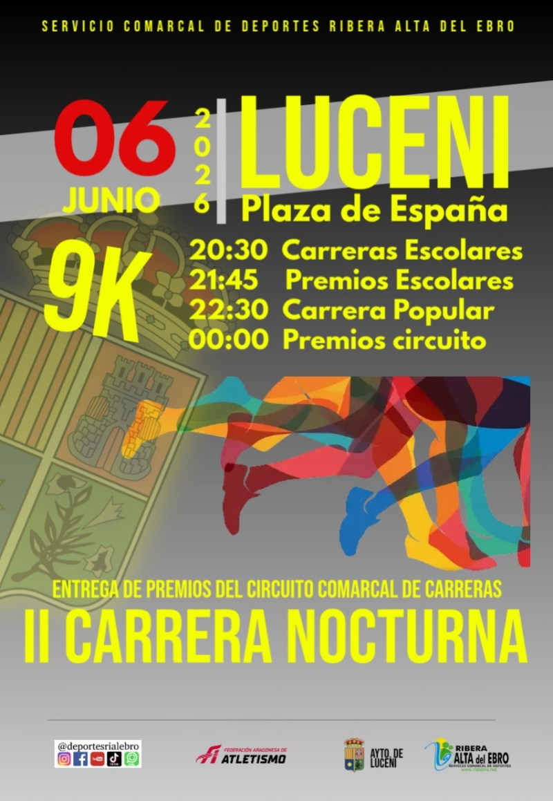 II CARRERA NOCTURNA DE LUCENI - Inscríbete