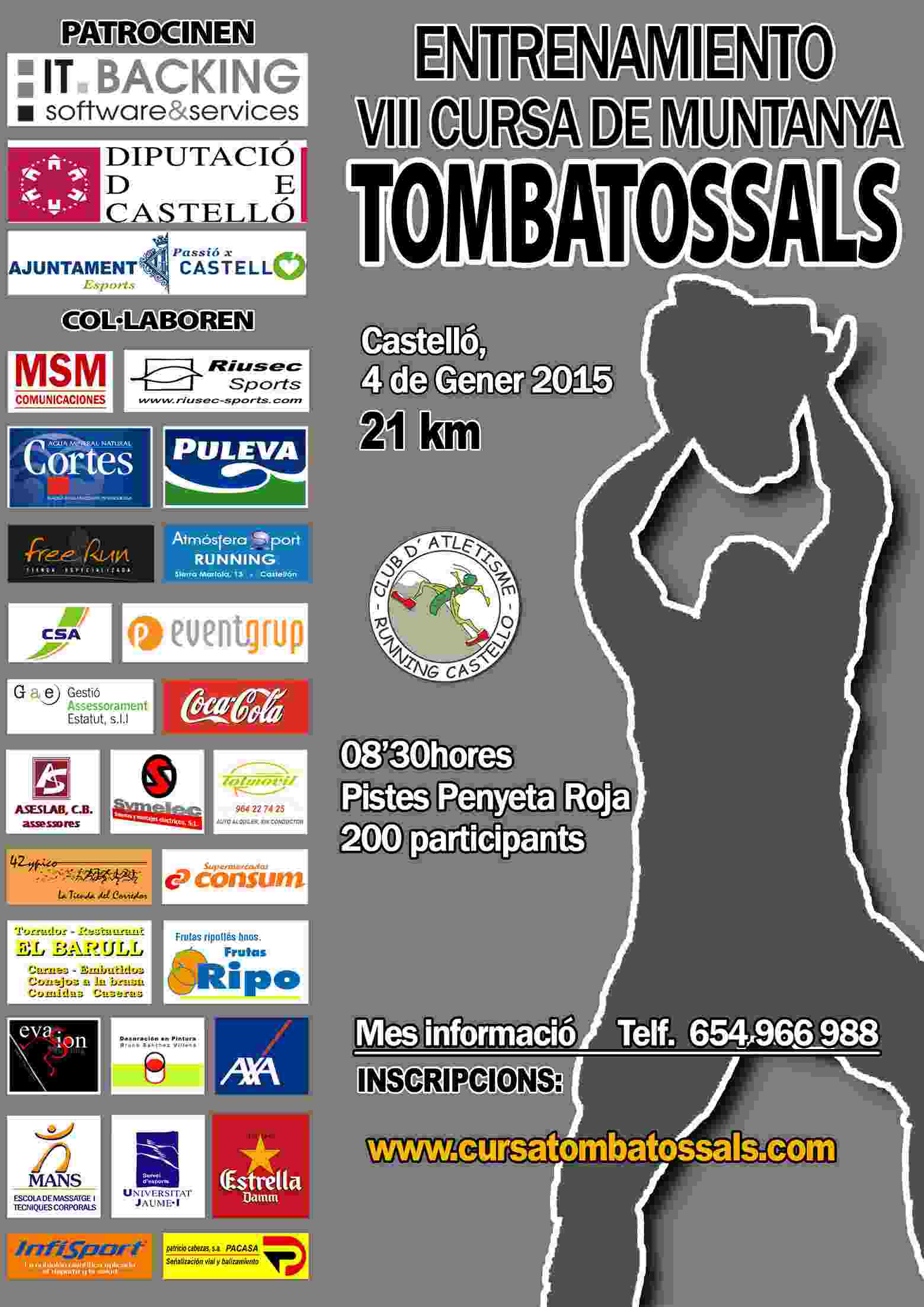 ENTRENE CURSA TOMBATOSSALS - Prijava