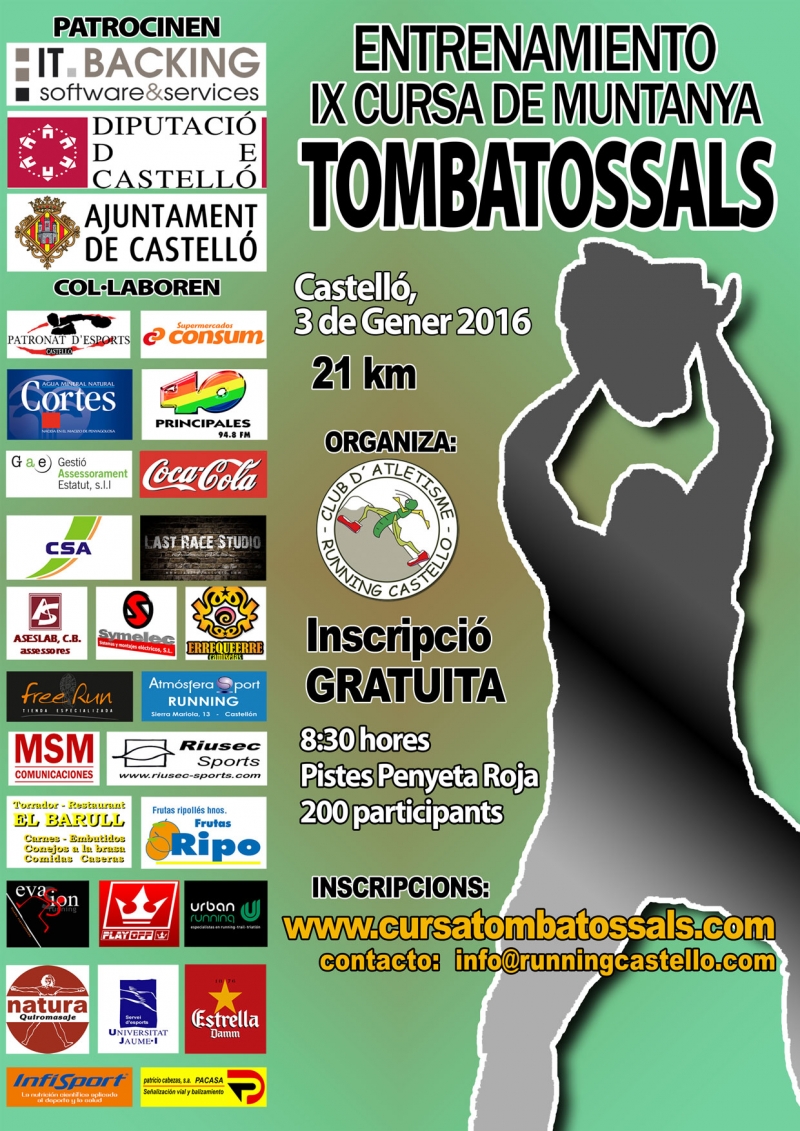 ENTRENE CURSA TOMBATOSSALS - Inscríbete