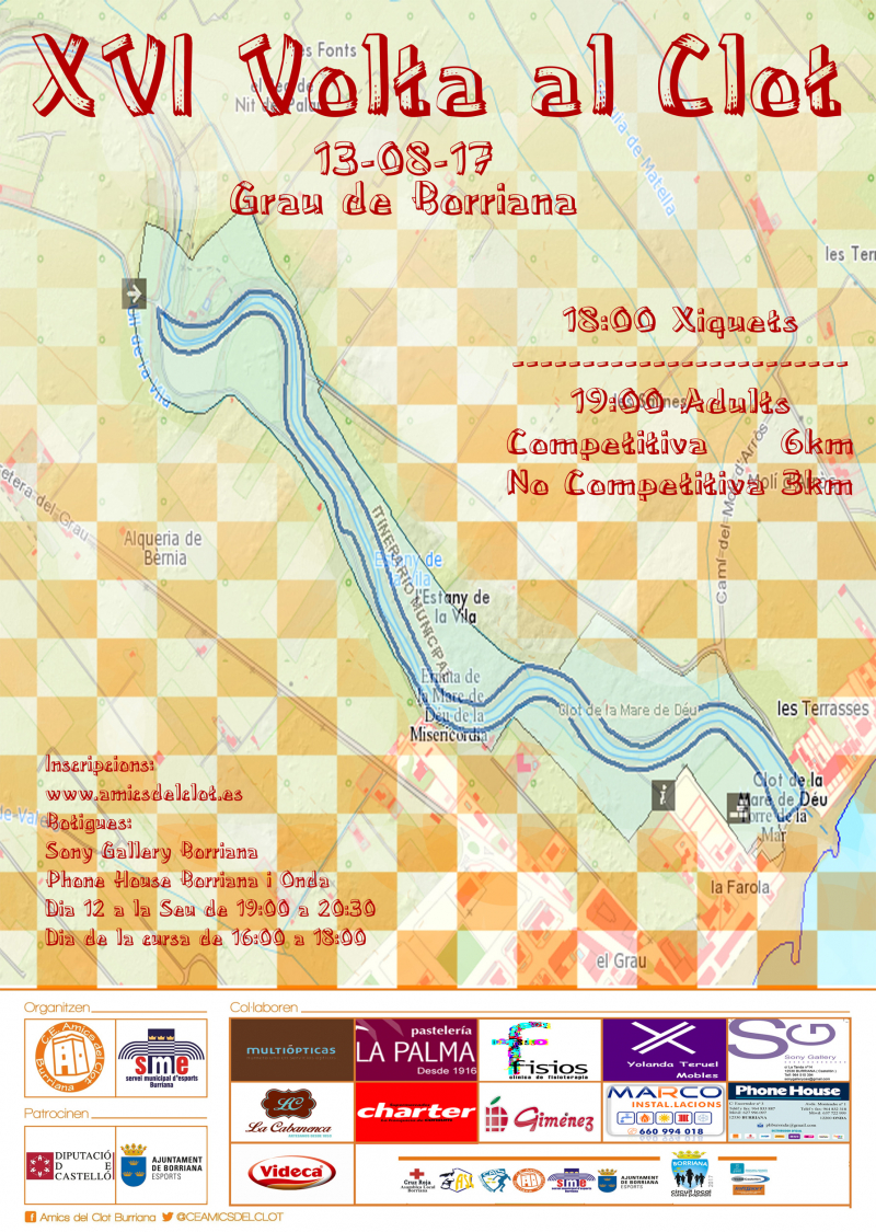 XVI VOLTA AL CLOT DE BORRIANA - Inscreva-se