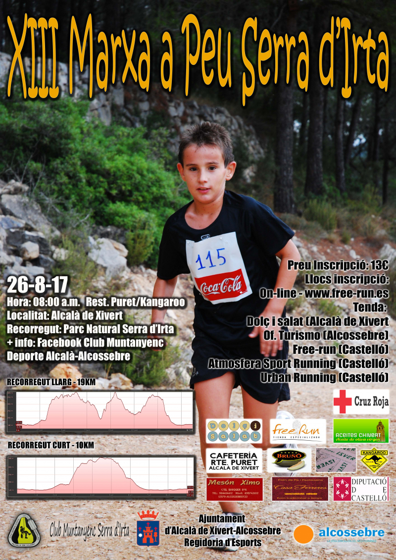XIII MARXA A PEU SERRA D'IRTA - Prijava
