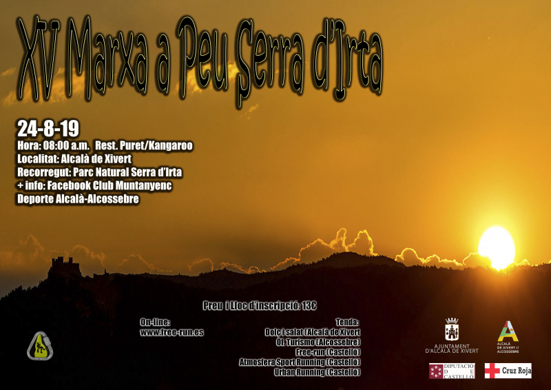 XV MARXA A PEU SERRA D'IRTA - Inscríbete