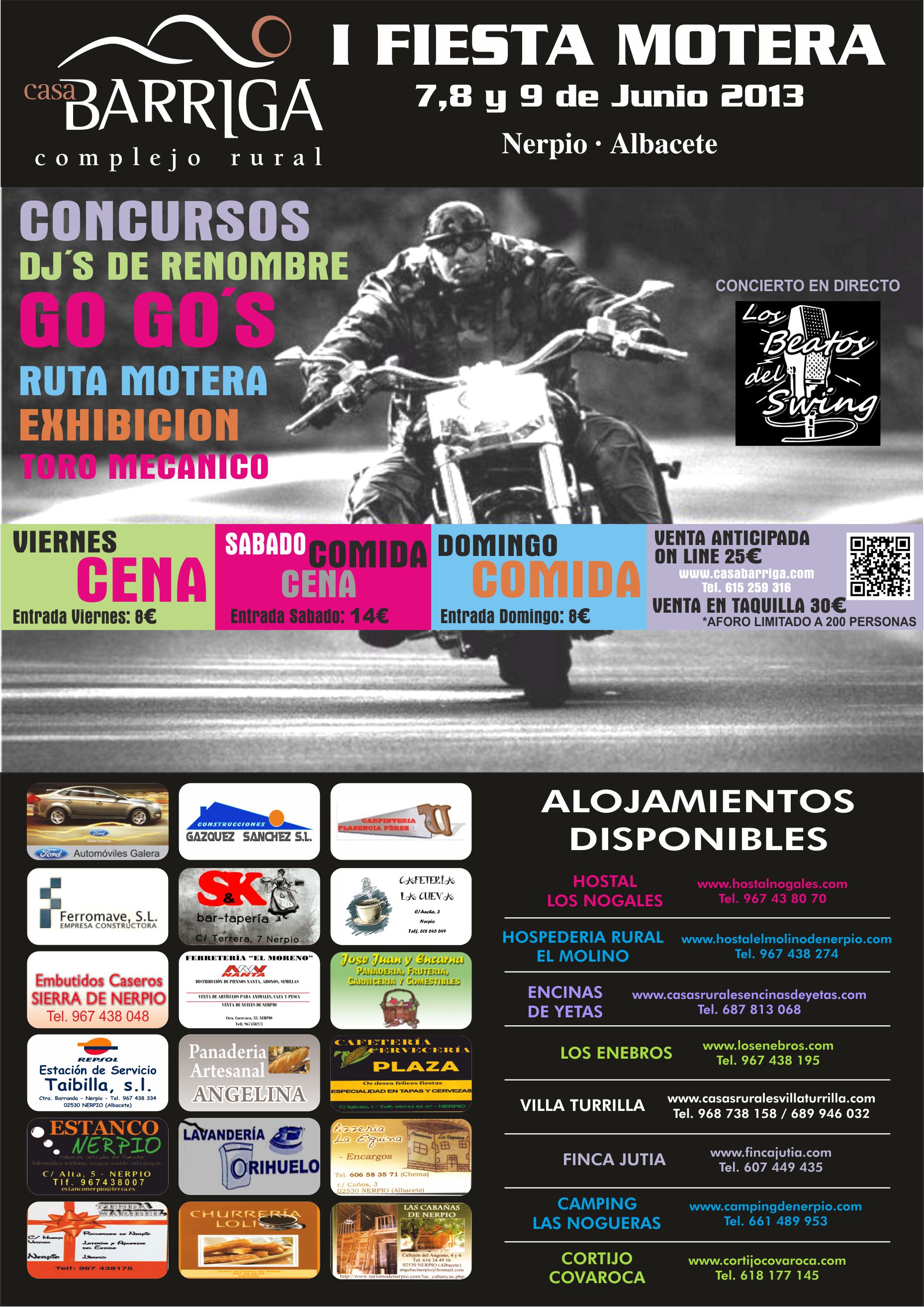 I FIESTA MOTERA CASA BARRIGA - Prijava