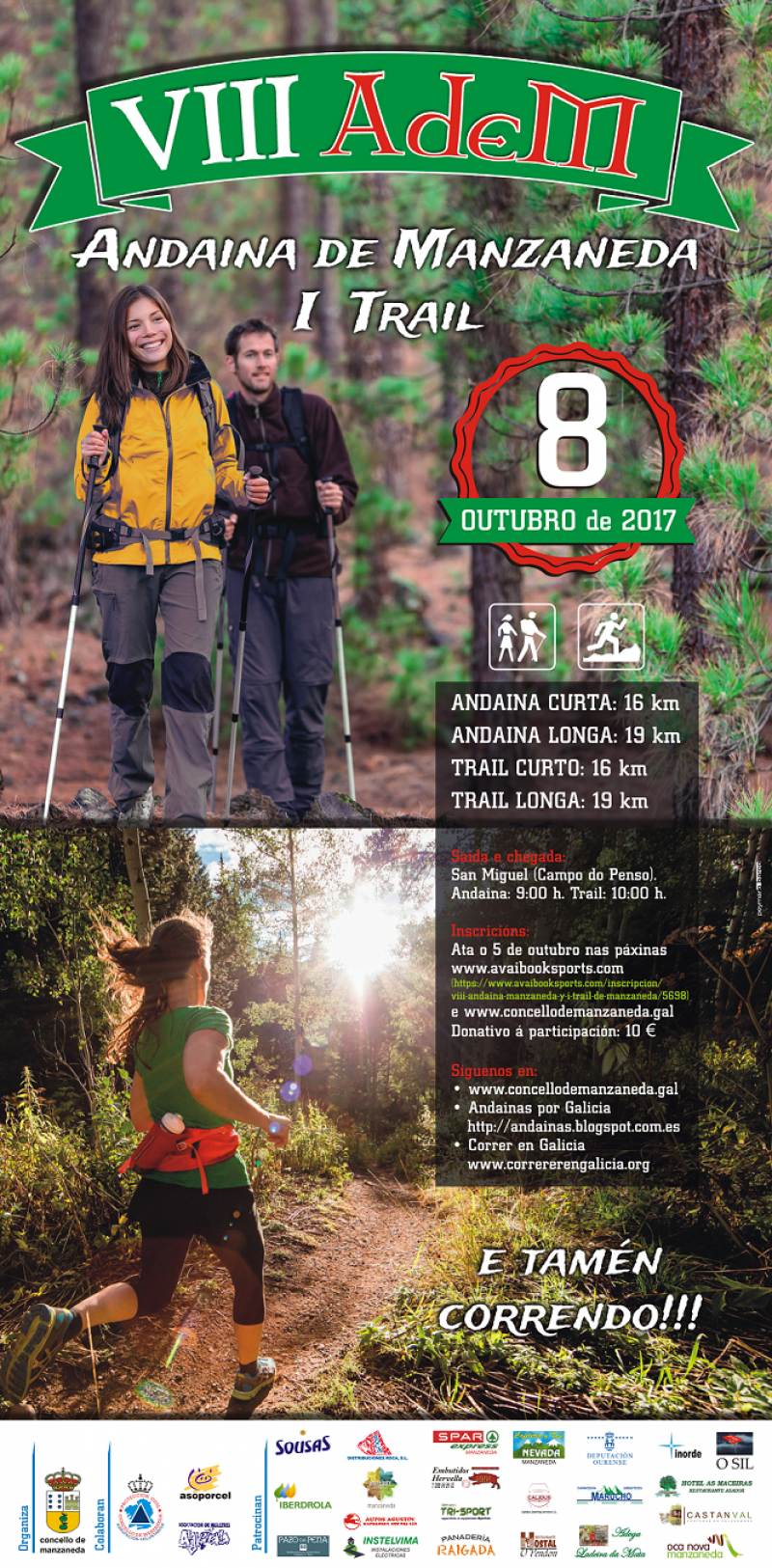 VIII ANDAINA MANZANEDA Y I TRAIL DE MANZANEDA - Inscris-toi